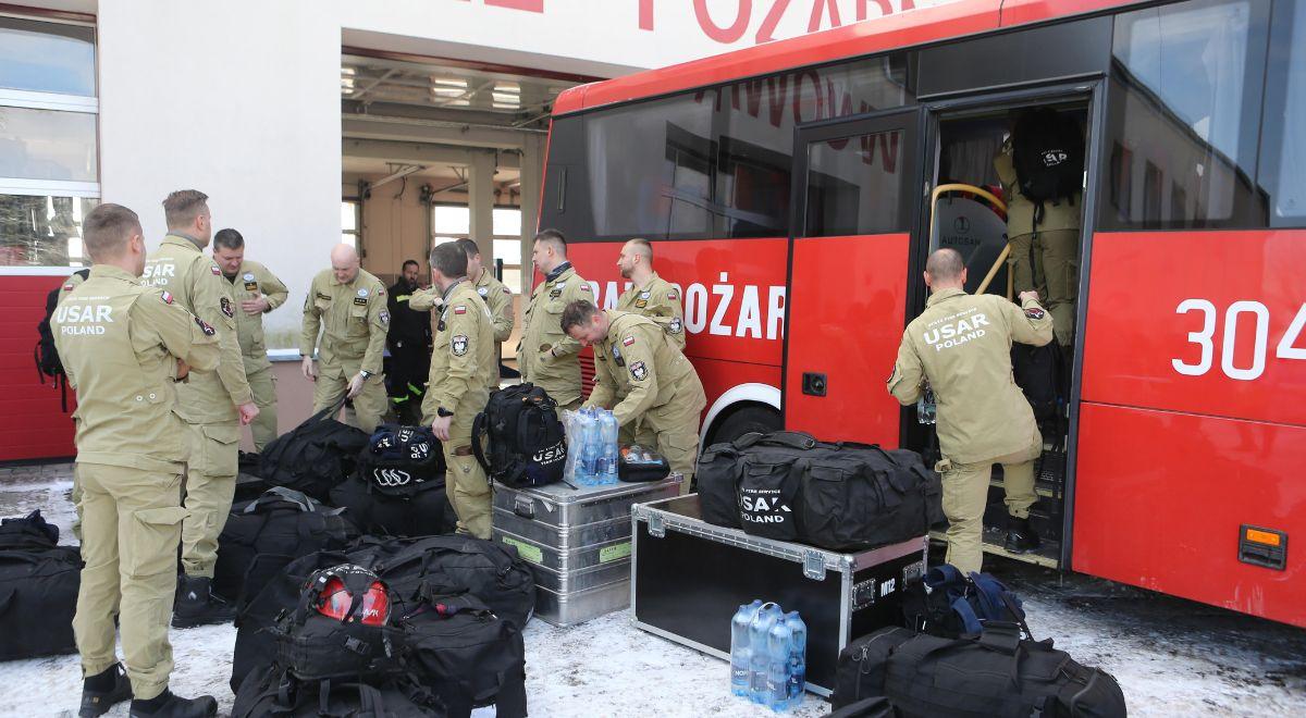 Polska misja ratownicza. Szef MSWiA: strażacy uratują w Turcji niejedno życie