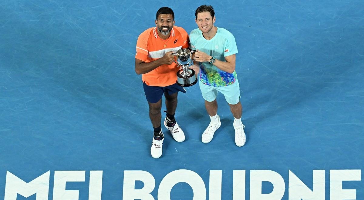 Australian Open: Rohan Bopanna i Matthew Ebden triumfują w finale. 43-letni Hindus przeszedł do historii