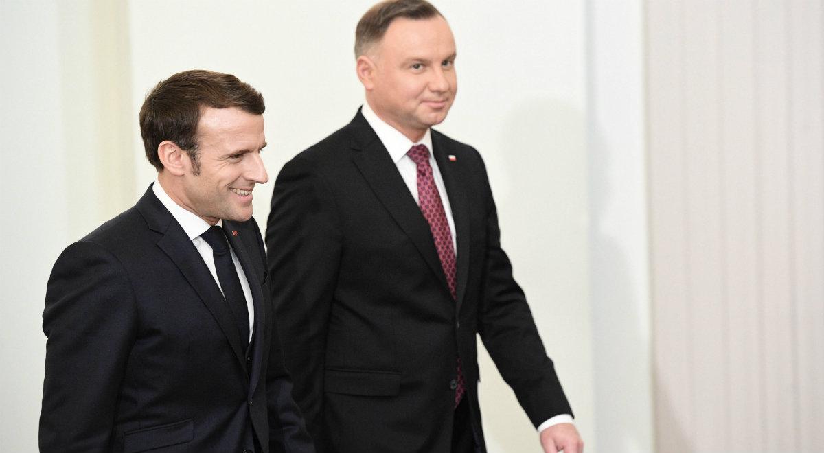 Emmanuel Macron w Warszawie: Polska jest państwem głęboko europejskim