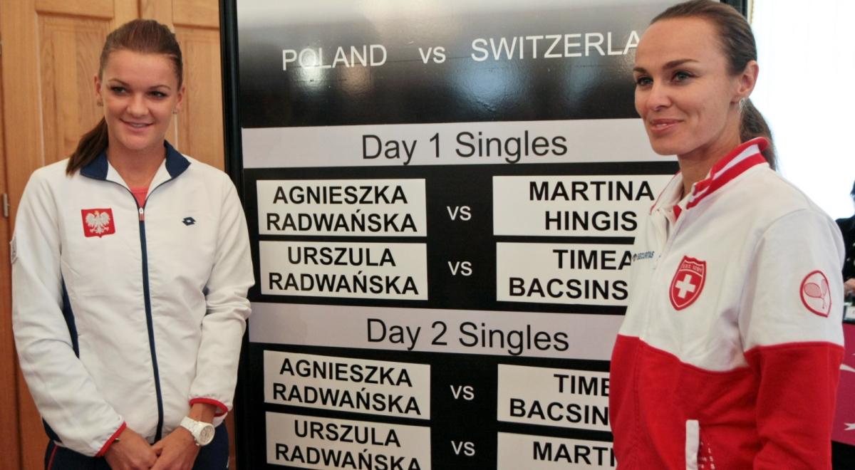 Fed Cup: Radwańska - Hingis ozdobą meczu Polska - Szwajcaria 