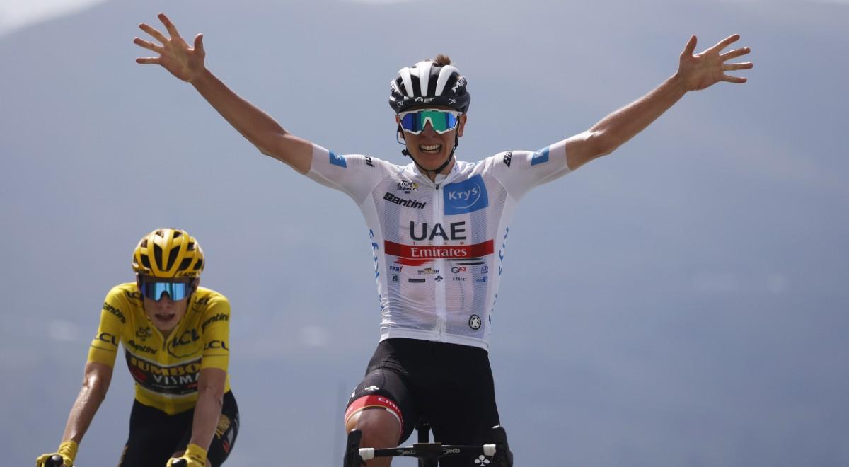 Tour de France: Tadej Pogacar wygrał 17. etap z metą w Pirenejach. Rafał Majka już nie jedzie
