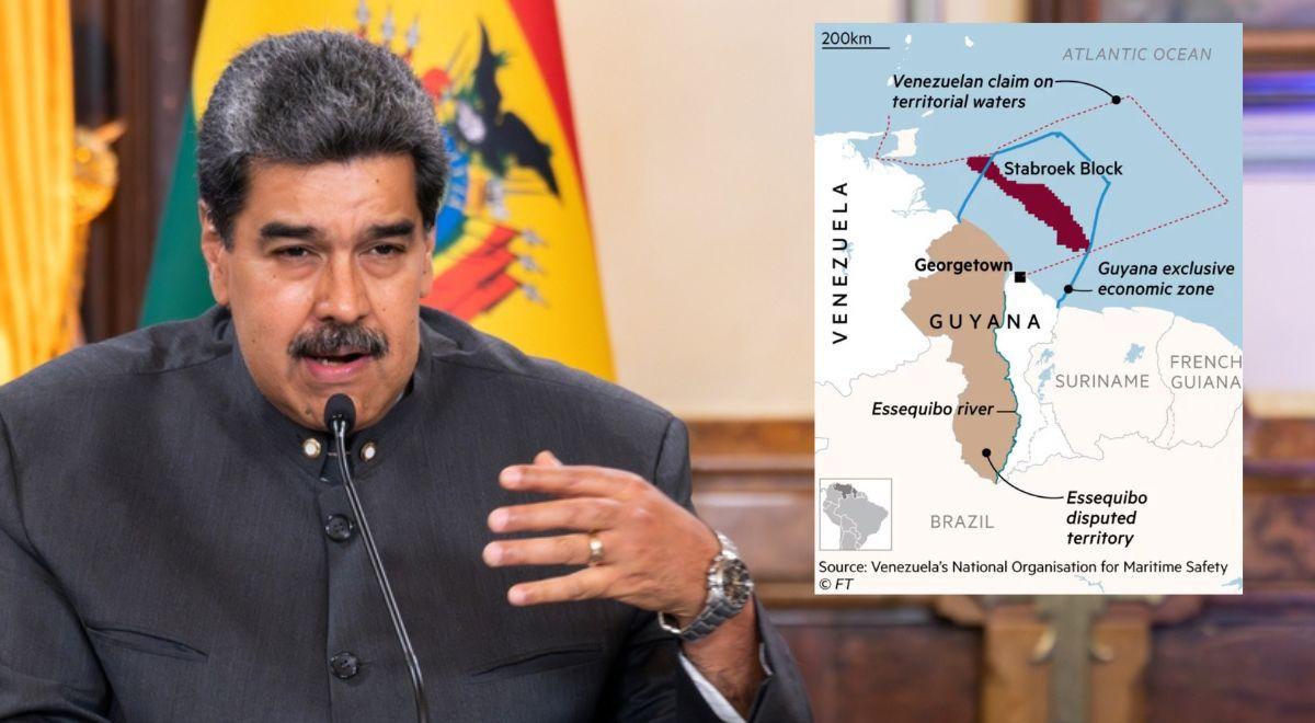 Spór o złoża ropy naftowej. Rośnie napięcie pomiędzy Gujaną a Wenezuelą
