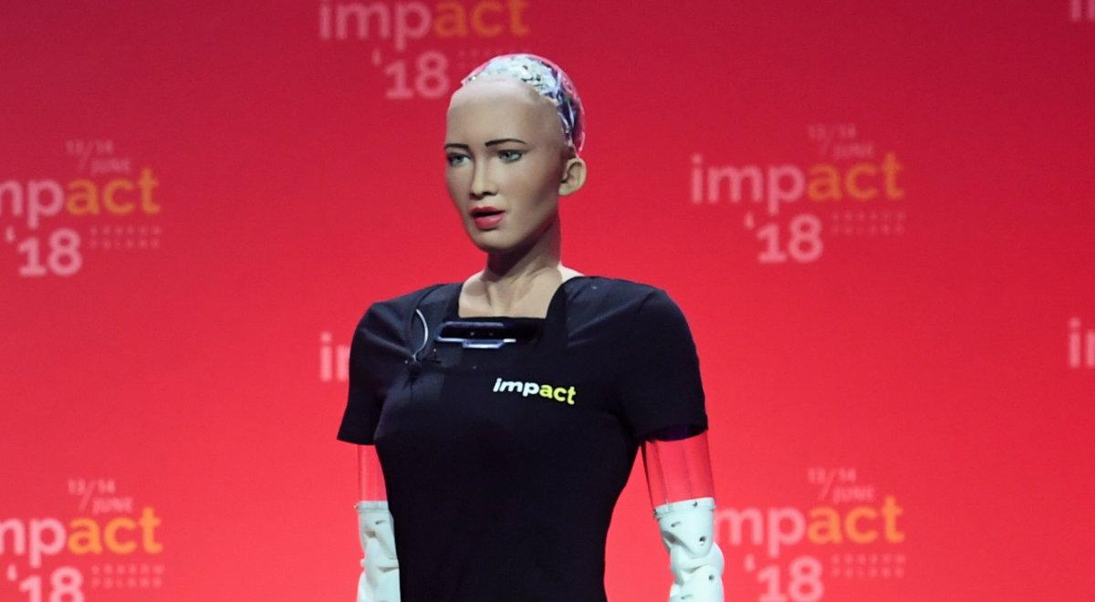 Robot Sophia po raz pierwszy w Polsce: chciałabym rozwijać swoje kompetencje społeczne