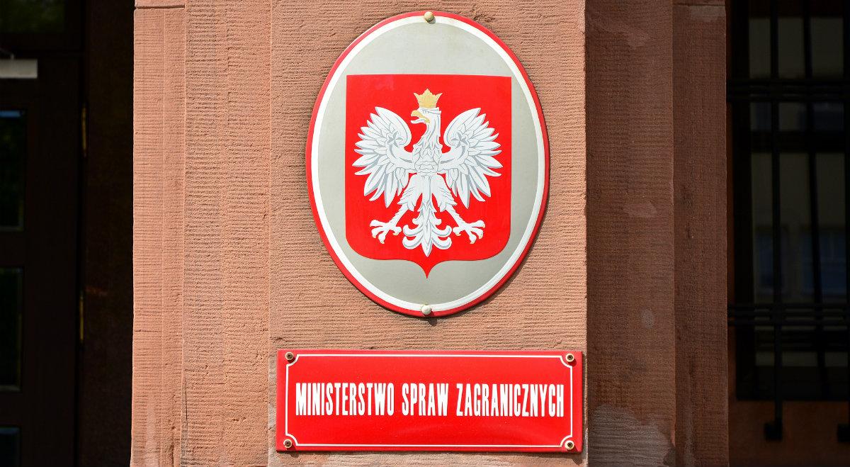 MSZ: Polska w pełni popiera decyzję Czech o wydaleniu rosyjskich dyplomatów