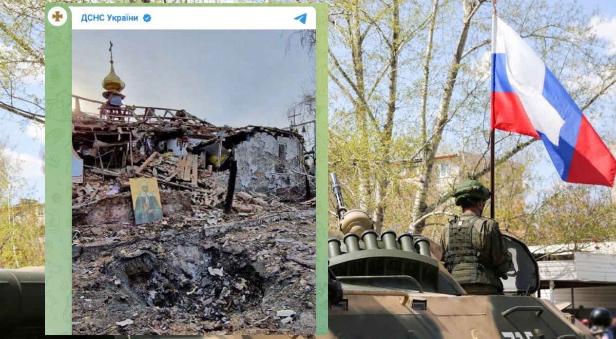 "Pozostała tylko mała kopuła i ikony". Rosjanie ostrzelali cerkiew na Ukrainie w prawosławną Wielkanoc