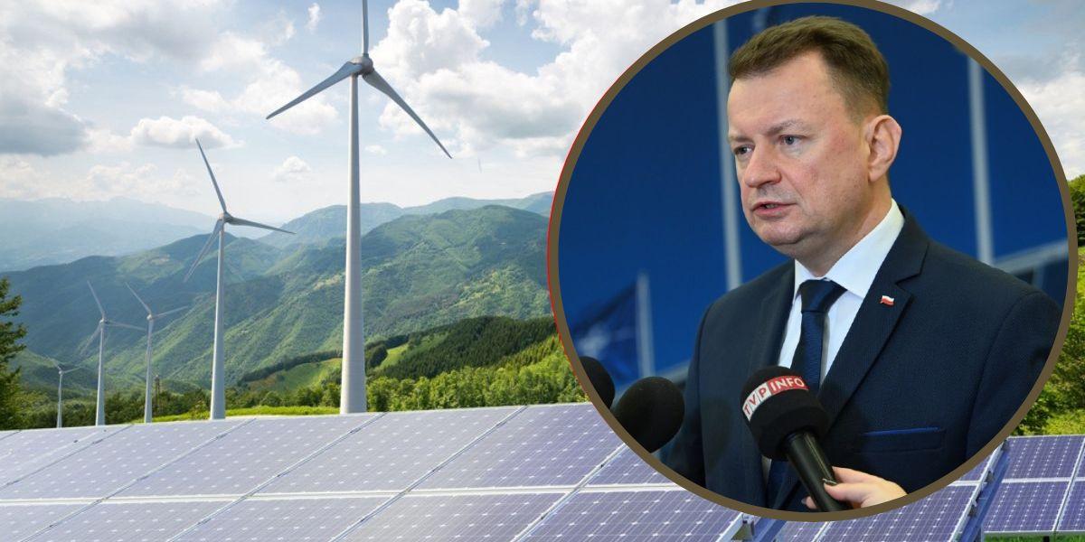Minister Błaszczak o aferze wiatrakowej: to realne zagrożenie dla mieszkańców wsi