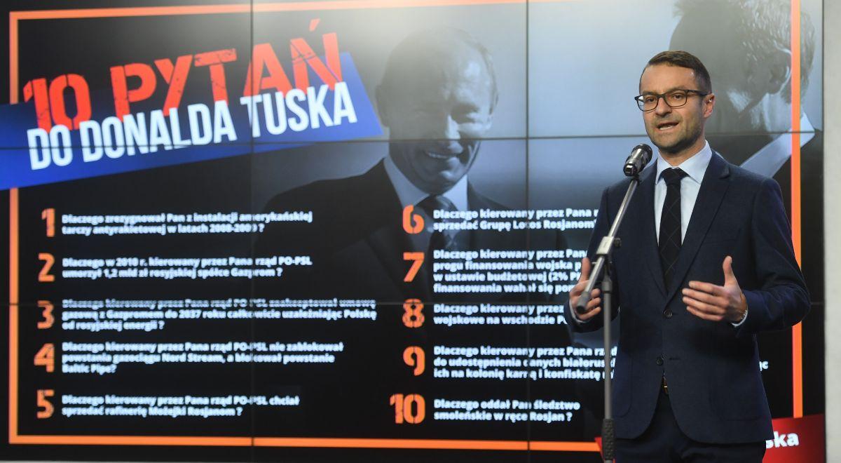 "Dlaczego rząd PO-PSL umorzył dług Gazpromowi?". 10 pytań do Donalda Tuska