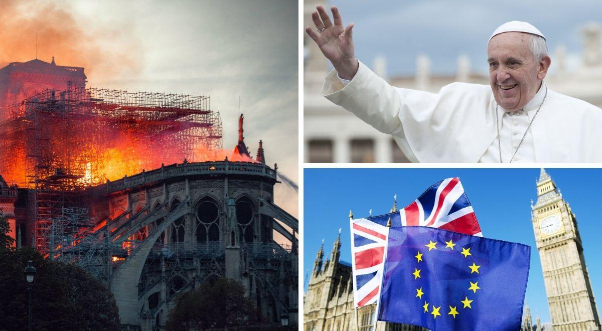 Pożar Notre Dame, brexit, historyczne wydarzenia. Tym żył świat w 2019 roku