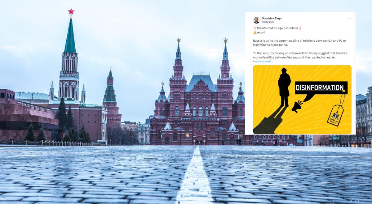 Gra Kremla kosztem Warszawy i Kijowa. Żaryn: Rosja wykorzystuje kryzys do uwiarygodniania swojej propagandy
