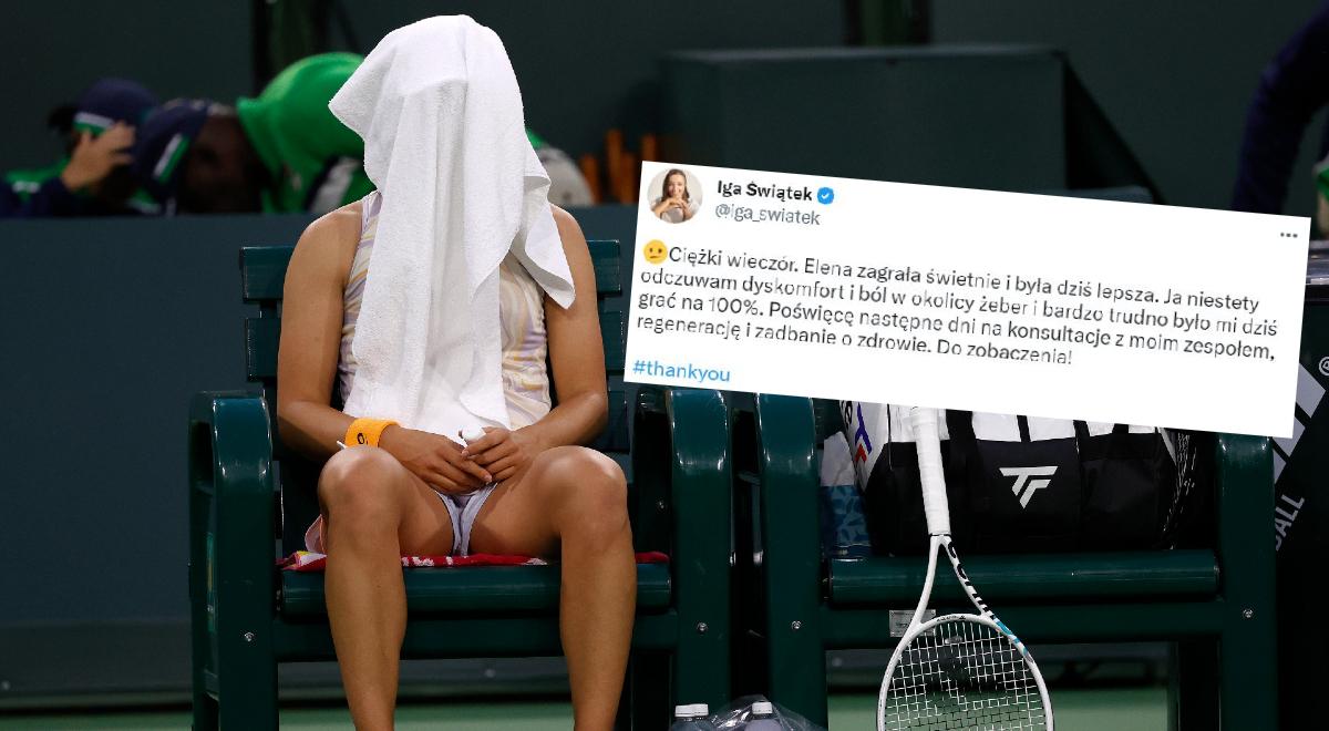 WTA Indian Wells: Iga Świątek skomentowała "ciężki wieczór". "Trudno było grać na 100 procent"