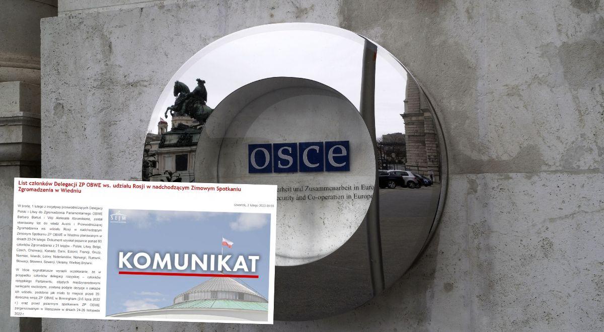 "Degradacja OBWE do roli przekaźnika rosyjskiej propagandy". 21 krajów z mocnym apelem do Austrii
