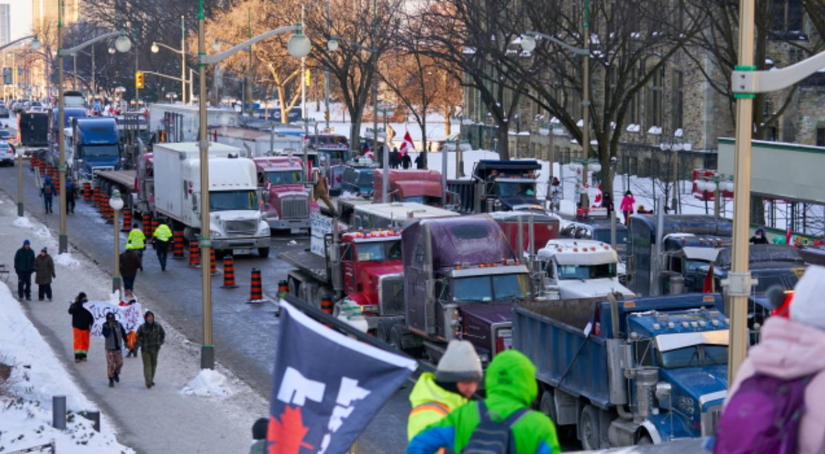 Protesty w Ottawie. Czesław Piasta: są tu kierowcy ciężarówek praktycznie z całej Kanady