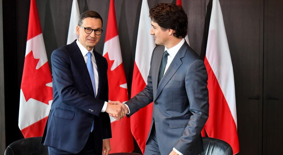 Premier Morawiecki w Kanadzie. Trudeau: cieszymy się z tak silnego partnera, jak Polska