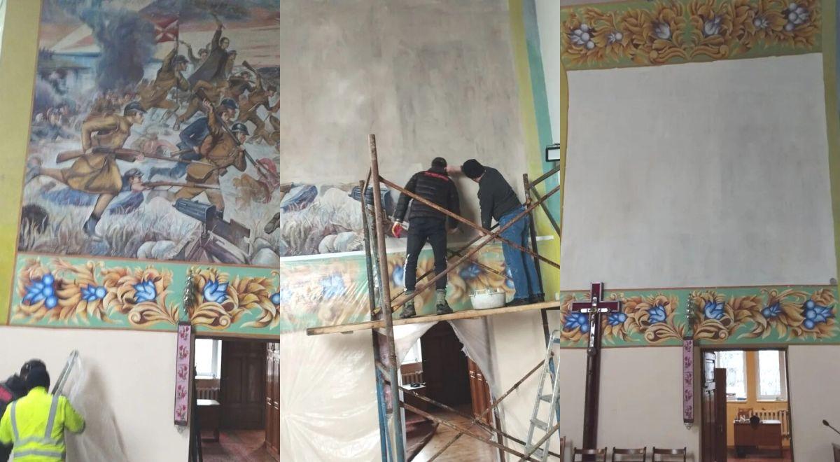 Białoruś: w kościele w Sołach zamalowano historyczny fresk "Cud nad Wisłą"