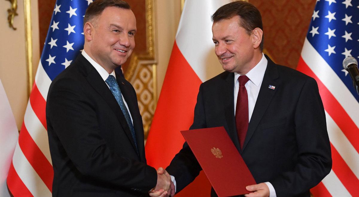 Deklaracja Polski i USA. Mariusz Błaszczak: wielki dzień dla bezpieczeństwa kraju