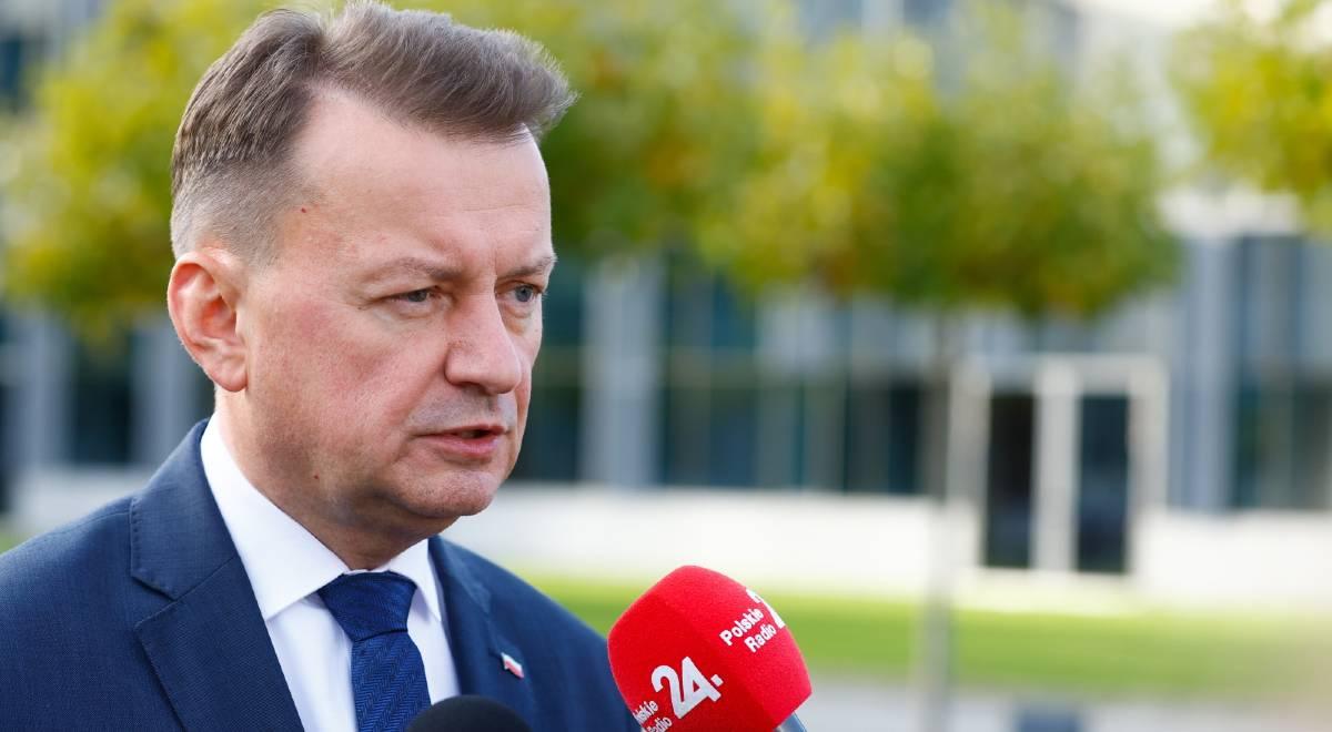 Szef MON: białoruski reżim nadal próbuje destabilizować sytuację w Polsce