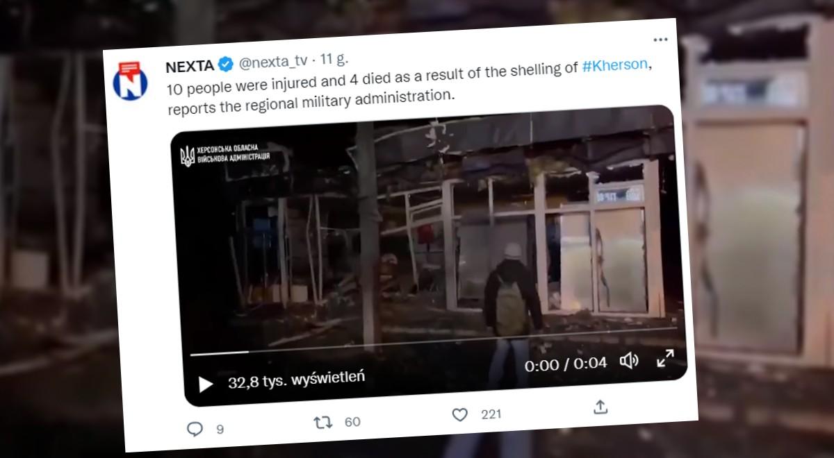 "Najtragiczniejszy dzień w Chersoniu". W wyniku rosyjskiego ostrzału zginęło 7 osób