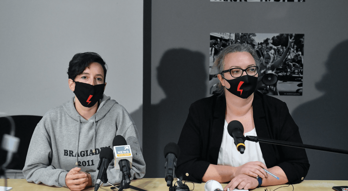 Atak na dziennikarkę TVP. Siłą wypchnięto ją z siedziby Strajku Kobiet