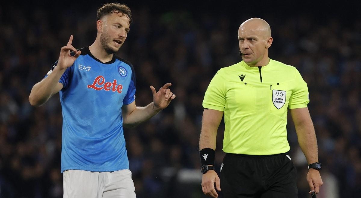 Liga Mistrzów: Szymon Marciniak surowo oceniony za mecz Napoli - Milan. "Duży i poważny błąd sędziego"