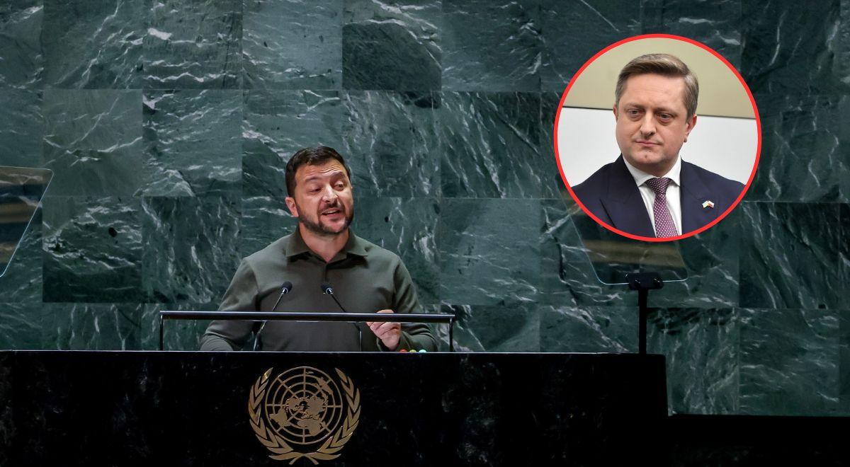 Kontrowersyjne słowa Zełenskiego na forum ONZ. Ambasador Ukrainy w Polsce wezwany do MSZ