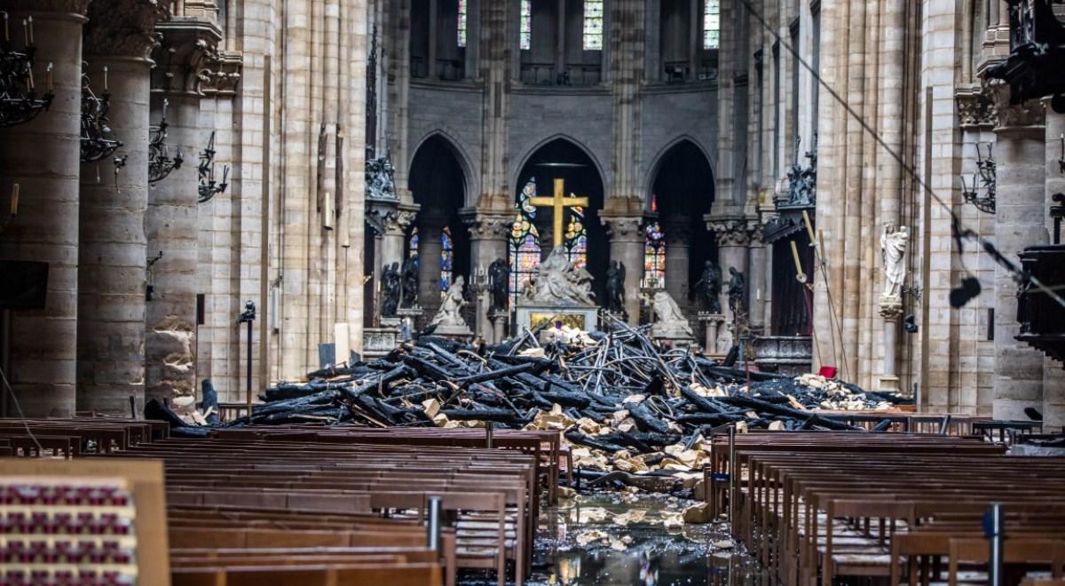 Pożar katedry Notre Dame. Prokuratura: ogień zaprószono przypadkiem