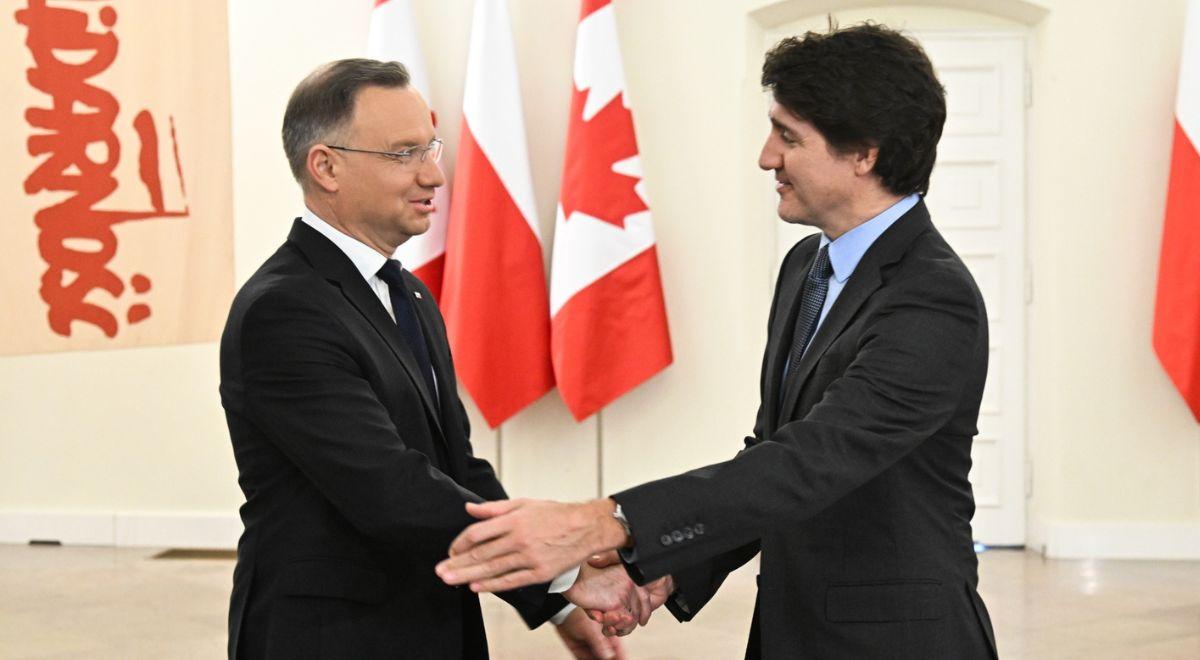 Bezpieczeństwo w regionie. W Warszawie doszło do spotkania prezydentów Polski i Kanady