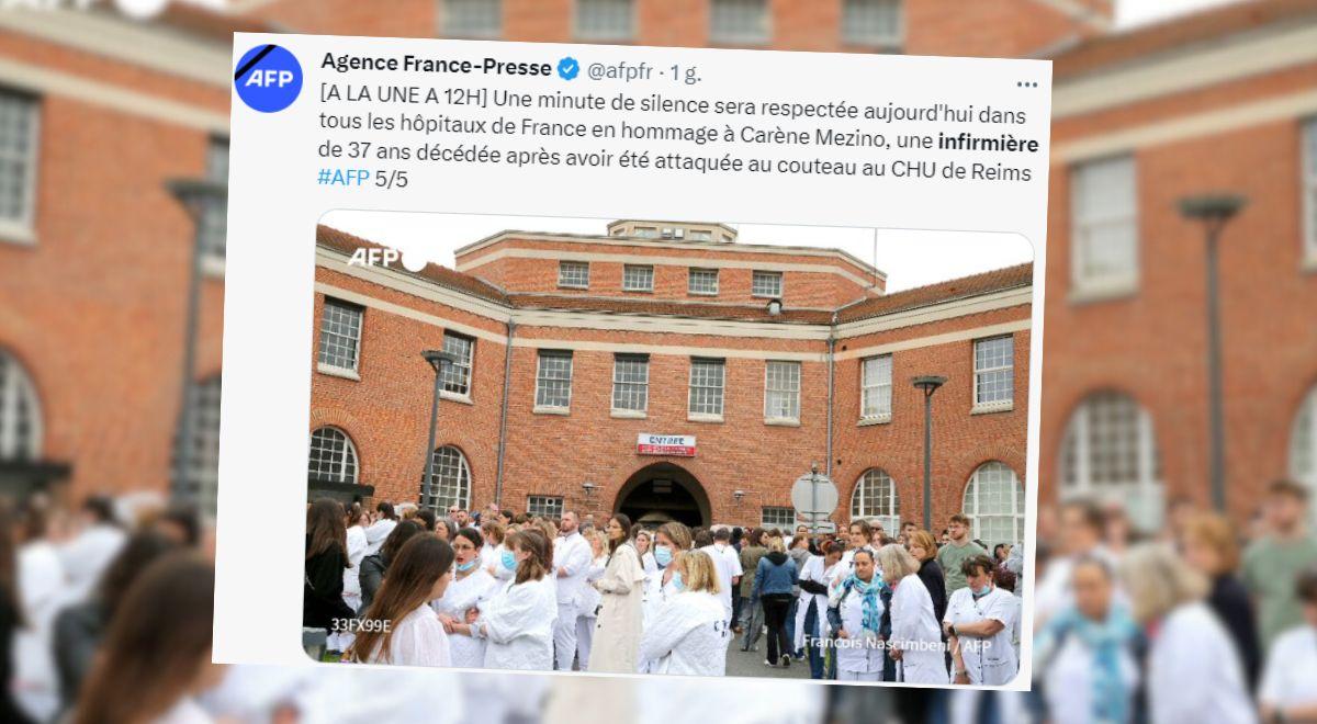 Francja w szoku po zbrodni w szpitalu. Pamięć zamordowanej pielęgniarki uczczono minutą ciszy