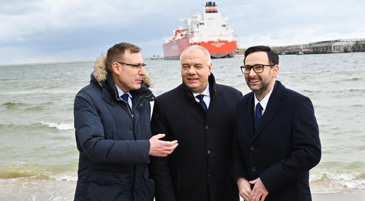 Orlen odebrał pierwszą dostawę LNG z gazowca "Lech Kaczyński". "Budujemy niezależność od Rosji"