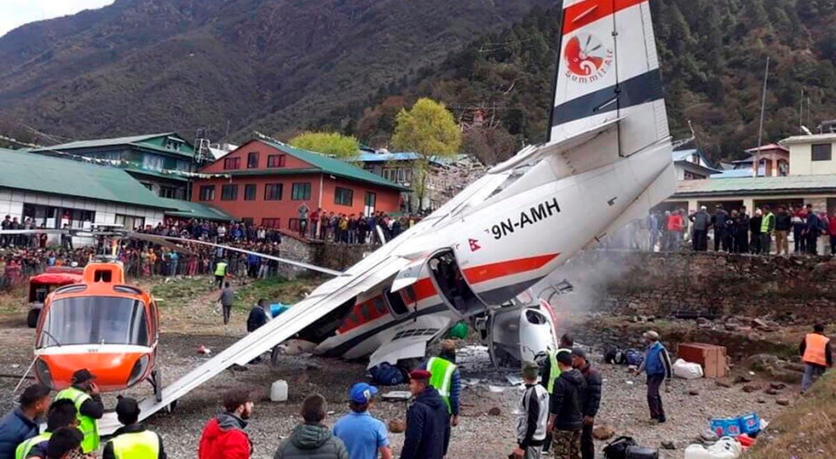 Nepal: wypadek samolotu w rejonie Everestu. Nie żyją 3 osoby, 4 są ranne