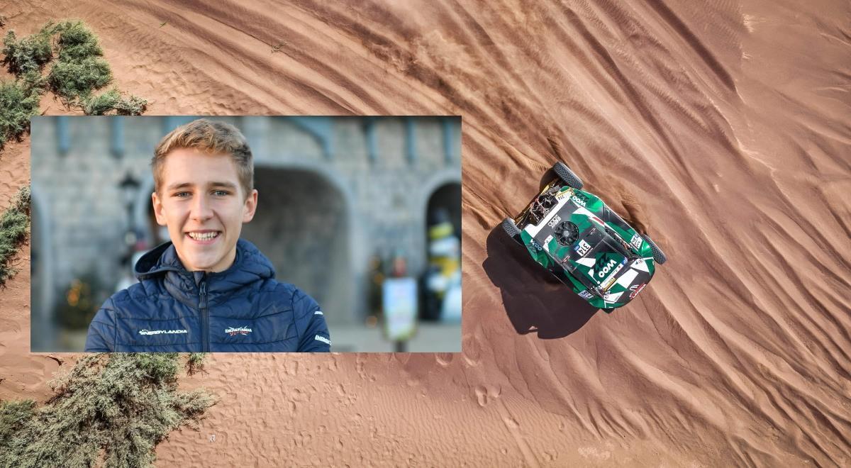Rajd Dakar 2024: Eryk Goczał zrobił prawo jazdy i został najmłodszym zwycięzcą. "Nie zamierzam zdejmować nogi z gazu"