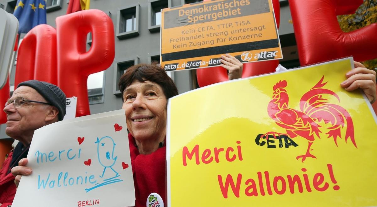CETA: parlament Walonii za podpisaniem umowy