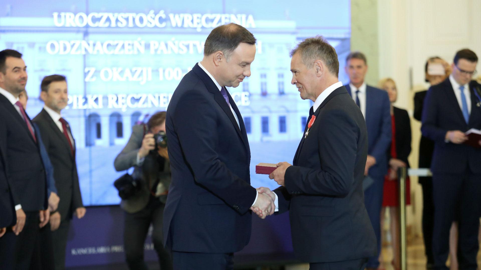 Prezydent Andrzej Duda: piłka ręczna mocno związana z odzyskaniem przez Polskę niepodległości