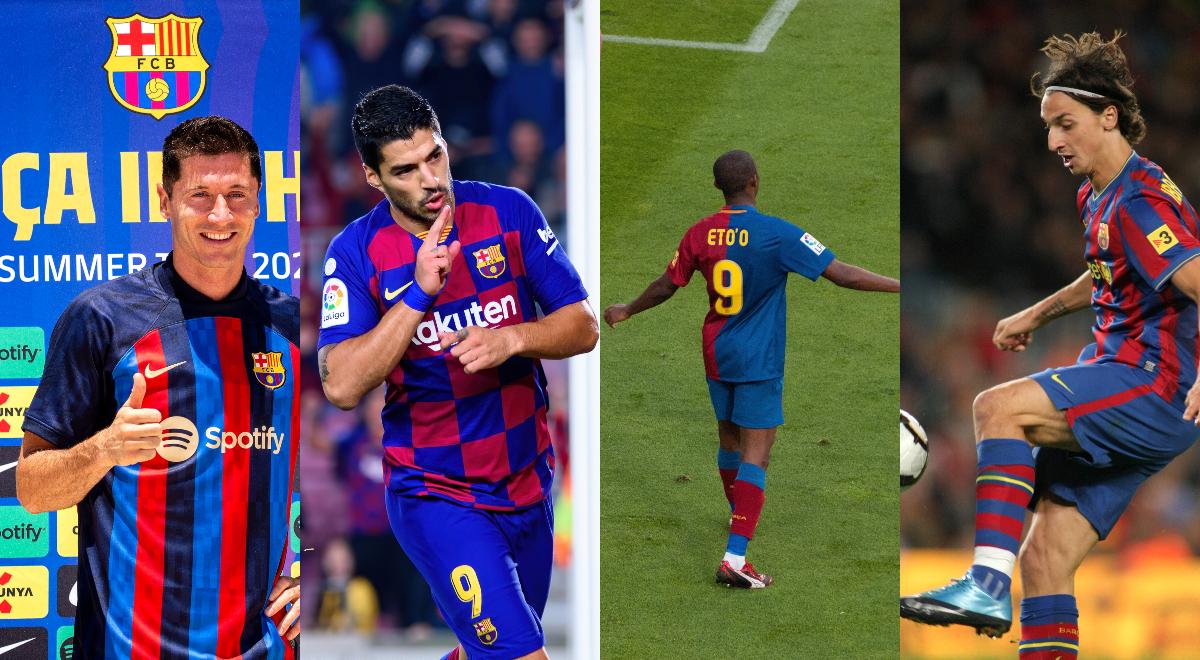 FC Barcelona: Suarez, Eto'o, "Ibra" i inni. Lewandowski kontynuuje sztafetę napastników