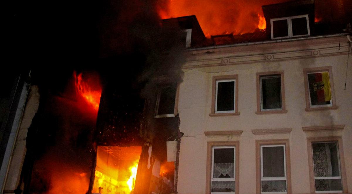 Niemcy: eksplozja i pożar w budynku w Wuppertalu. 25 osób rannych