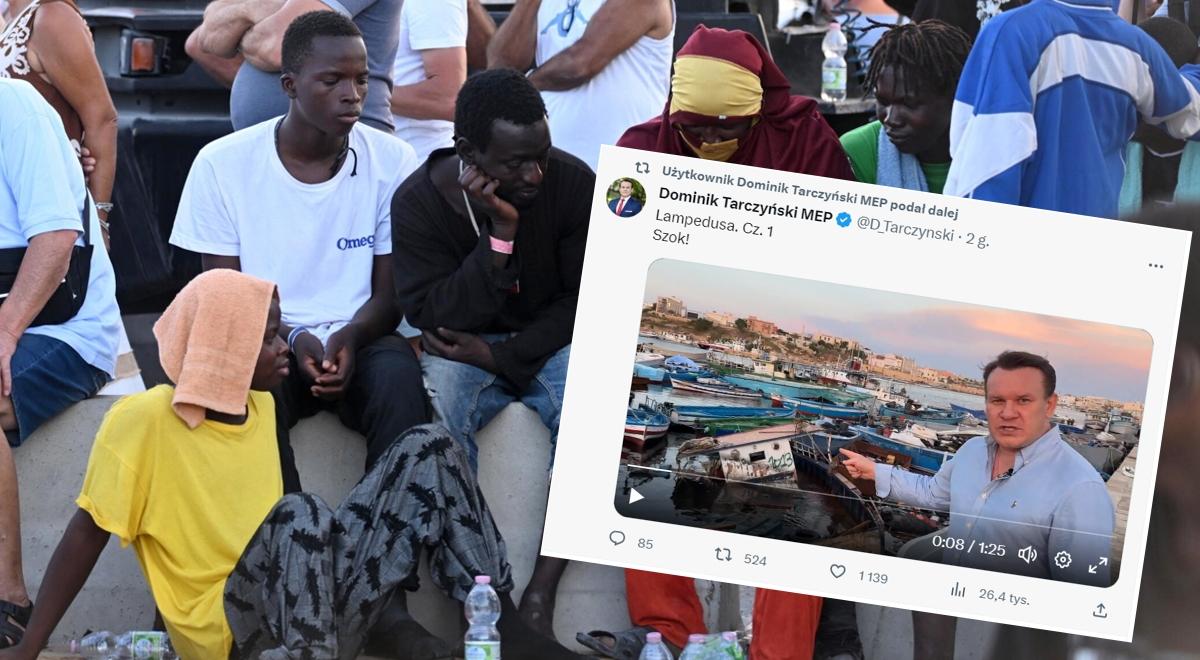 Polski europoseł przybył na Lampedusę. "Ludzie muszą barykadować się w domach"