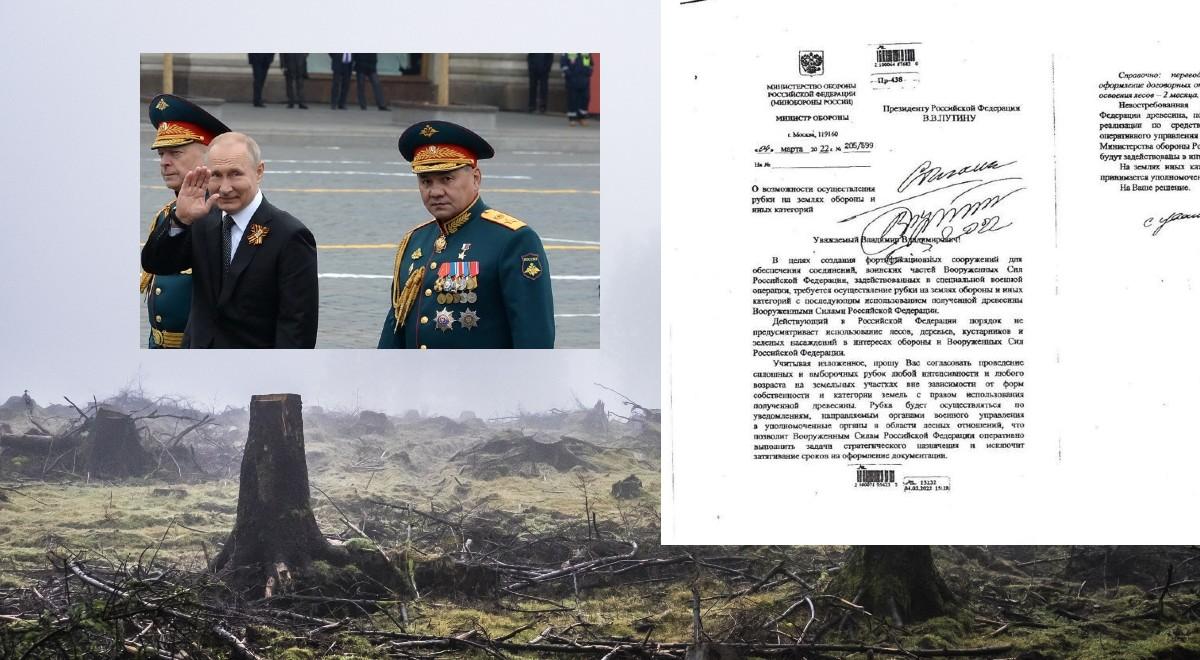 "Zbrodnia ekologiczna". Putin i Szojgu planują wyciąć i sprzedać ukraińskie lasy. Wywiad dotarł do złowrogiego pisma