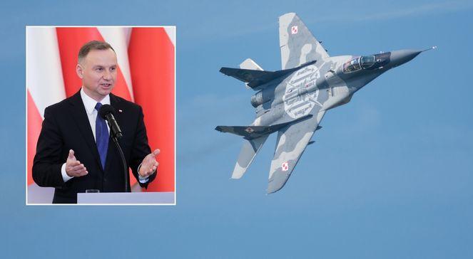 Prezydent Duda: w najbliższych dniach Polska przekaże Ukrainie cztery myśliwce MiG-29