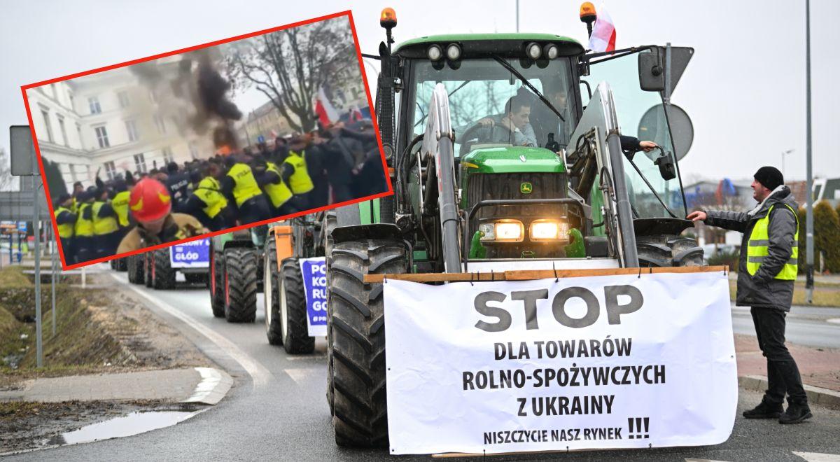 Ogólnopolski protest rolników. W Bydgoszczy szturm na Urząd Wojewódzki