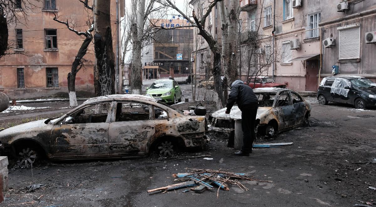 Atak chemiczny na Mariupol? Komunikat o nieznanej substancji zrzuconej z drona