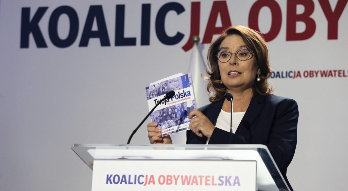 Małgorzata Kidawa-Błońska zaprezentowała program Koalicji Obywatelskiej