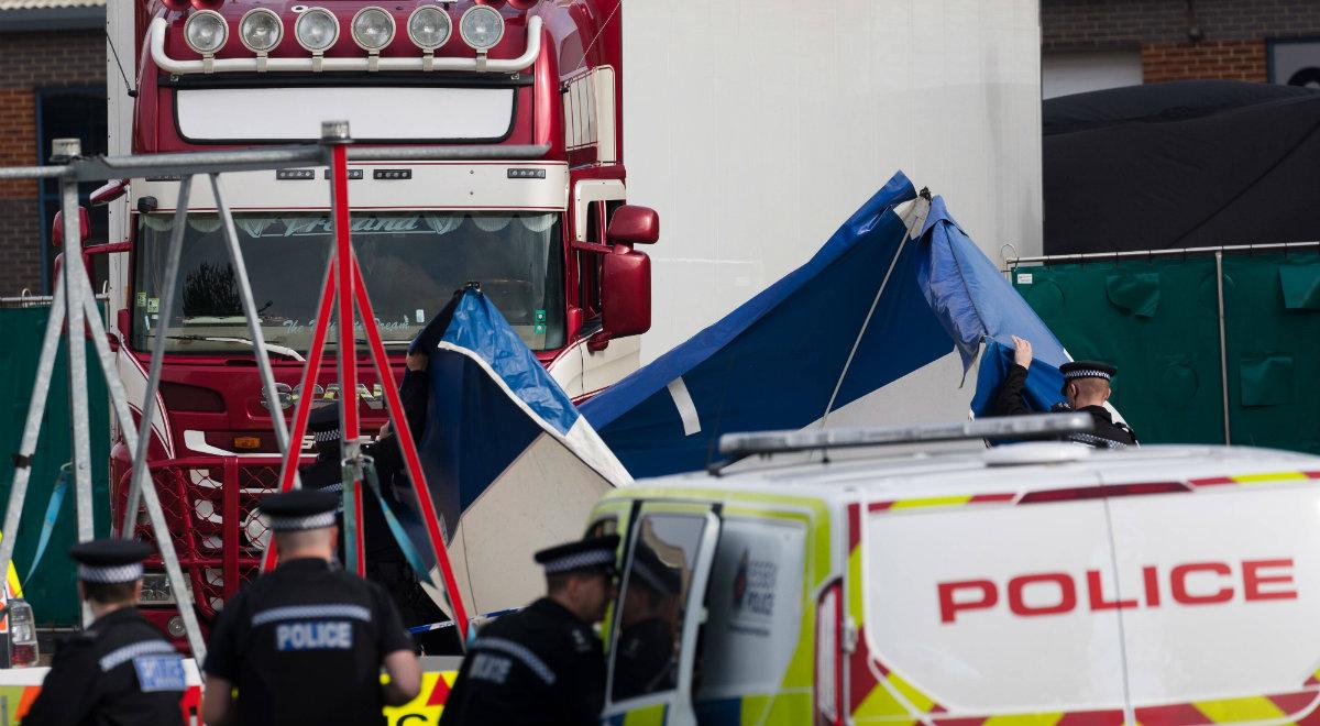 Wielka Brytania: ciężarówka z ciałami 39 osób. Zarzuty zabójstwa dla kolejnego mężczyzny