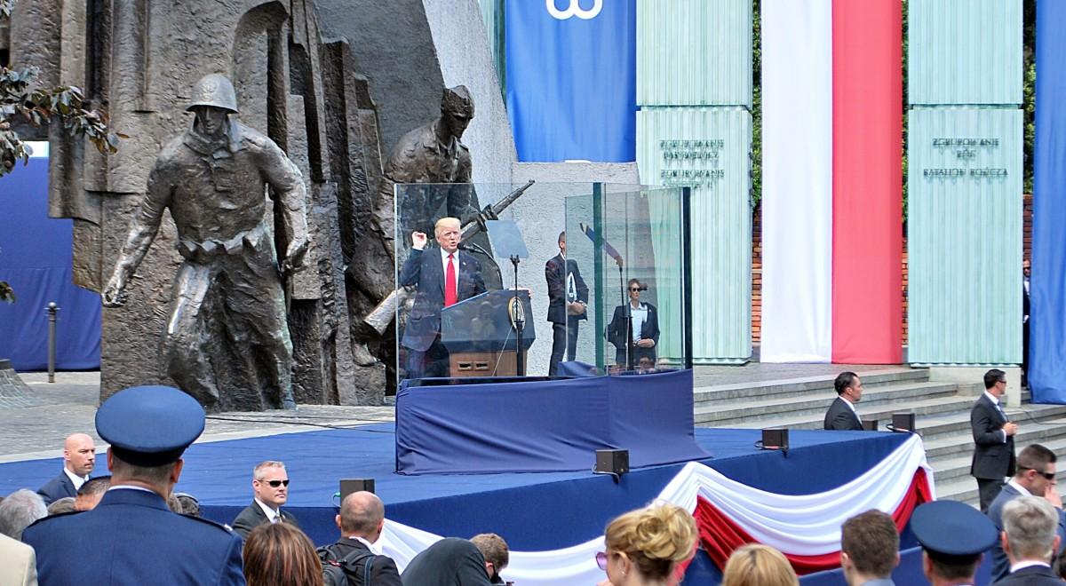 Donald Trump śle pozdrowienia Polakom i wspomina wizytę w Warszawie
