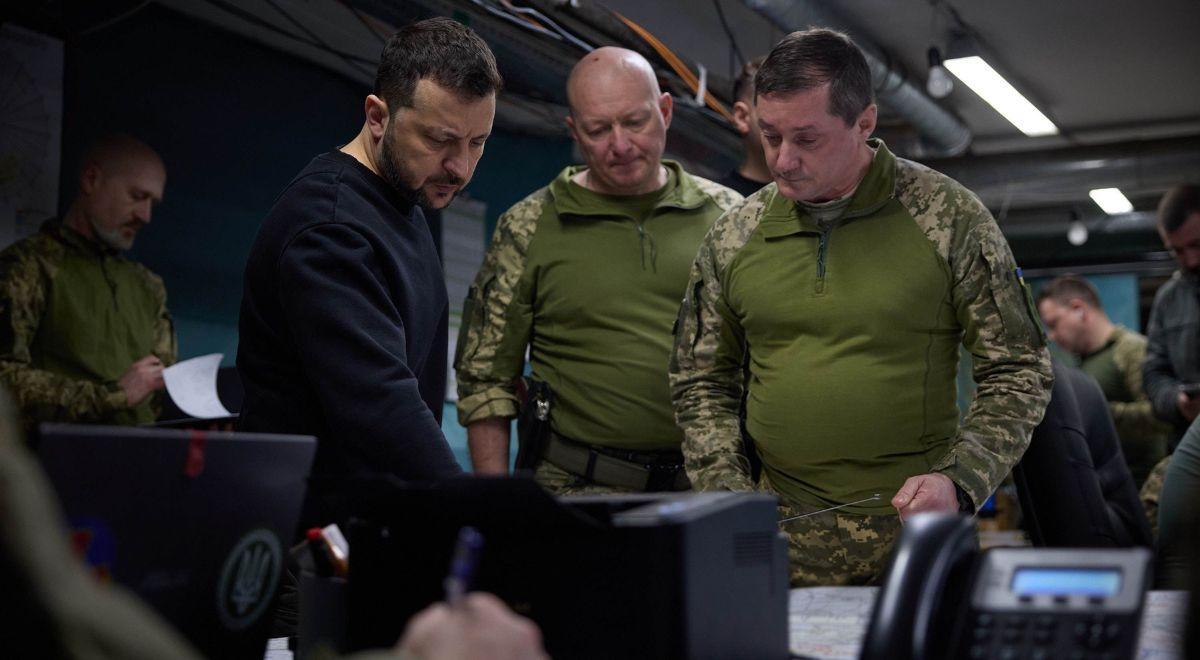 Wojna w Ukrainie. Zełenski złożył wizytę żołnierzom w okolicach Doniecka