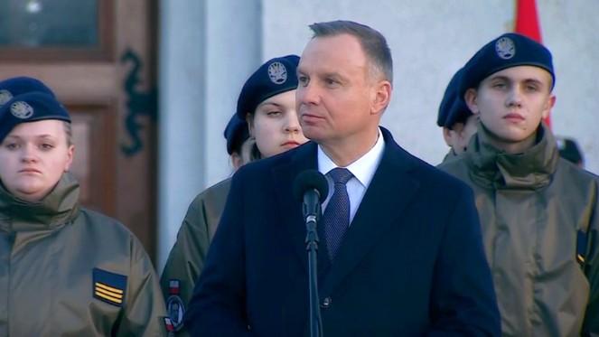 "To bardzo ważny dzień dla wolnej, suwerennej Polski". Wystąpienie prezydenta Andrzeja Dudy w Sierpcu