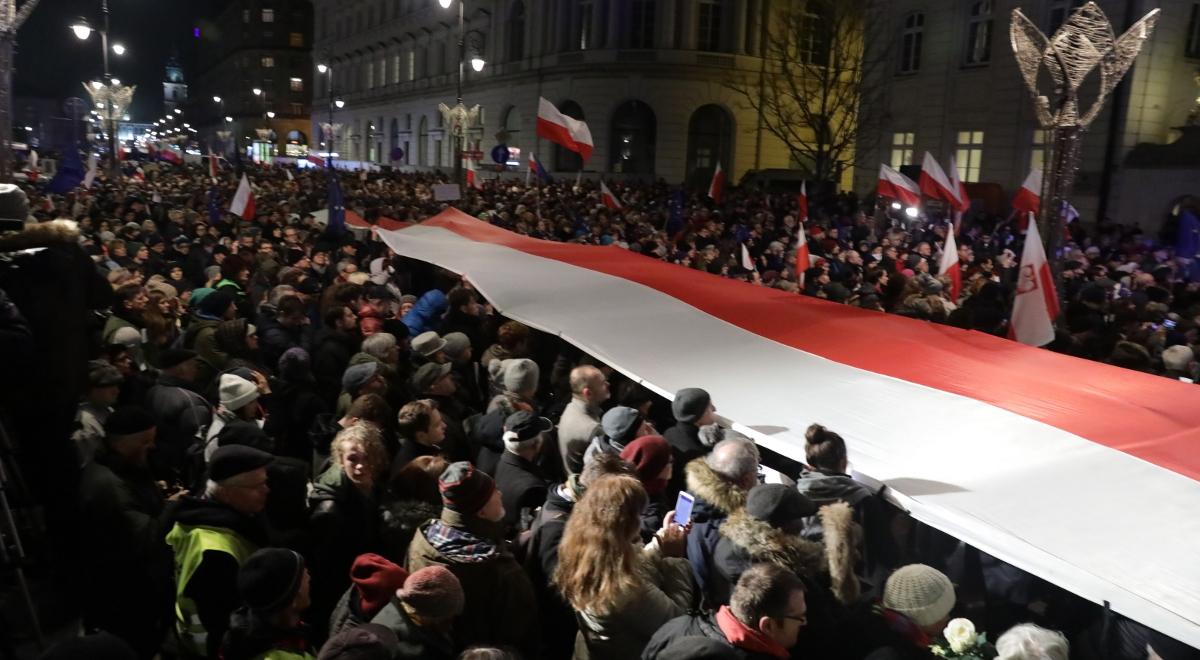 "Wolne sądy, Wolne wybory, Wolna Polska". Protest 
