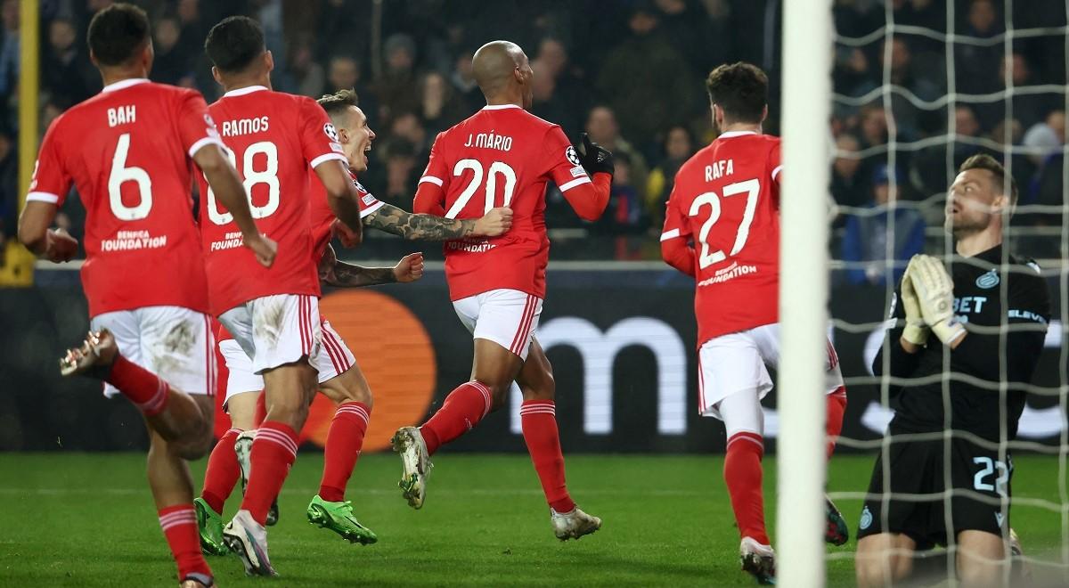 Liga Mistrzów: Benfica pewnie pokonała Club Brugge. "Orły" bliżej ćwierćfinału