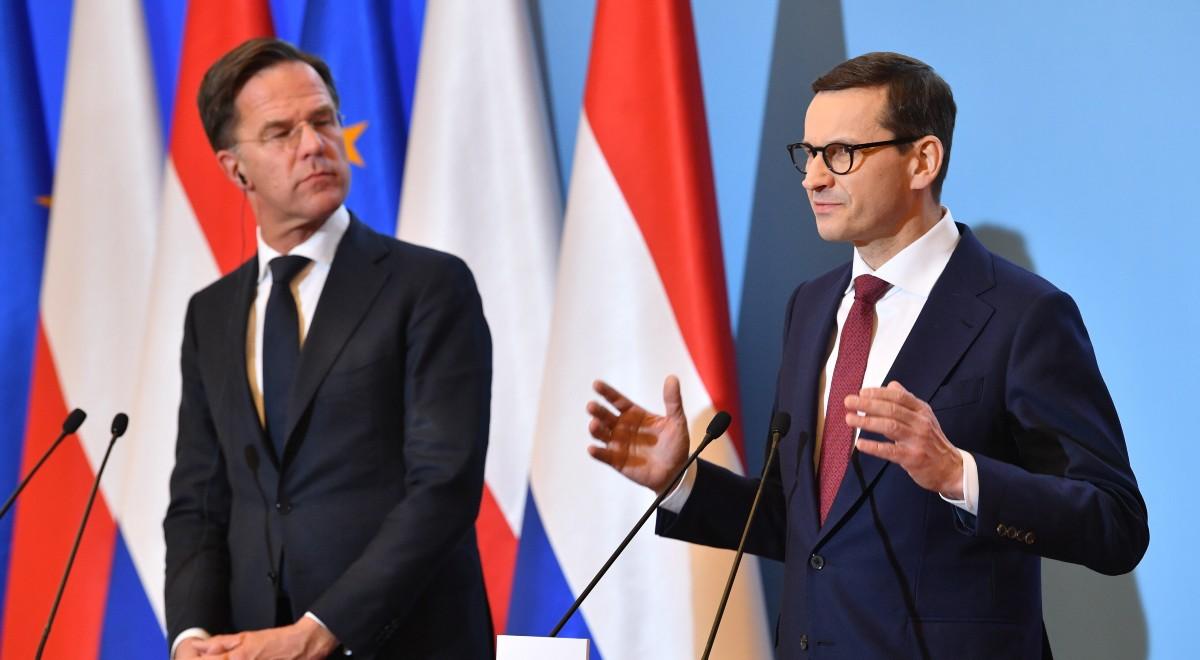 Wizyta premiera Holandii w Polsce. Morawiecki: ważne jest zjednoczenie wokół spraw fundamentalnych