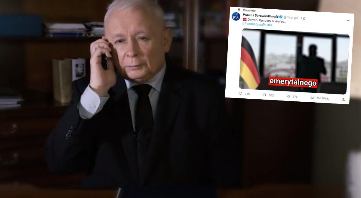 Spot PiS: Jarosław Kaczyński odpowiada "ambasadzie Niemiec". "Nie ma już Tuska i te zwyczaje się skończyły"