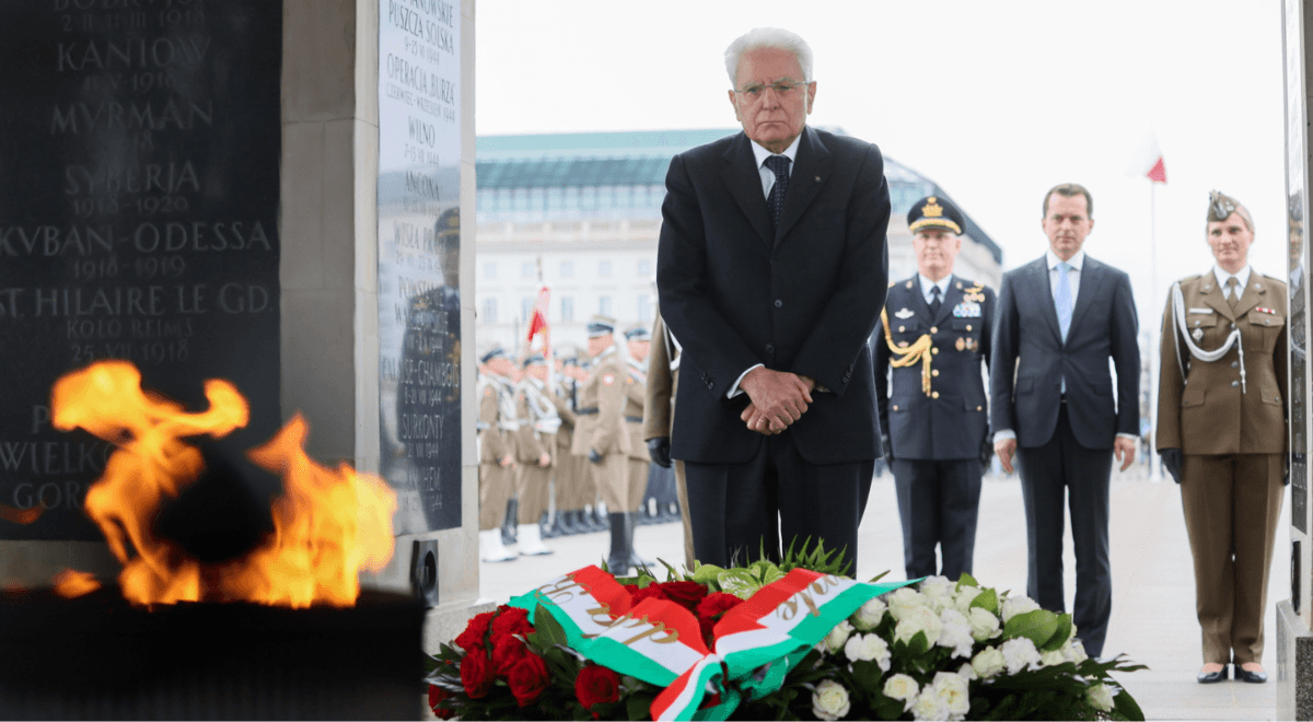 Prezydent Włoch złożył kwiaty przed Grobem Nieznanego Żołnierza