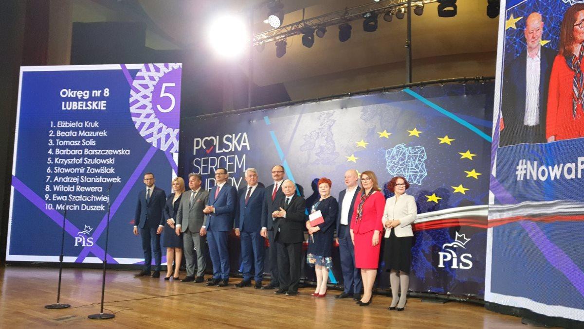 Konwencja w Lublinie. PiS zaprezentowało kandydatów do PE z okręgu lubelskiego